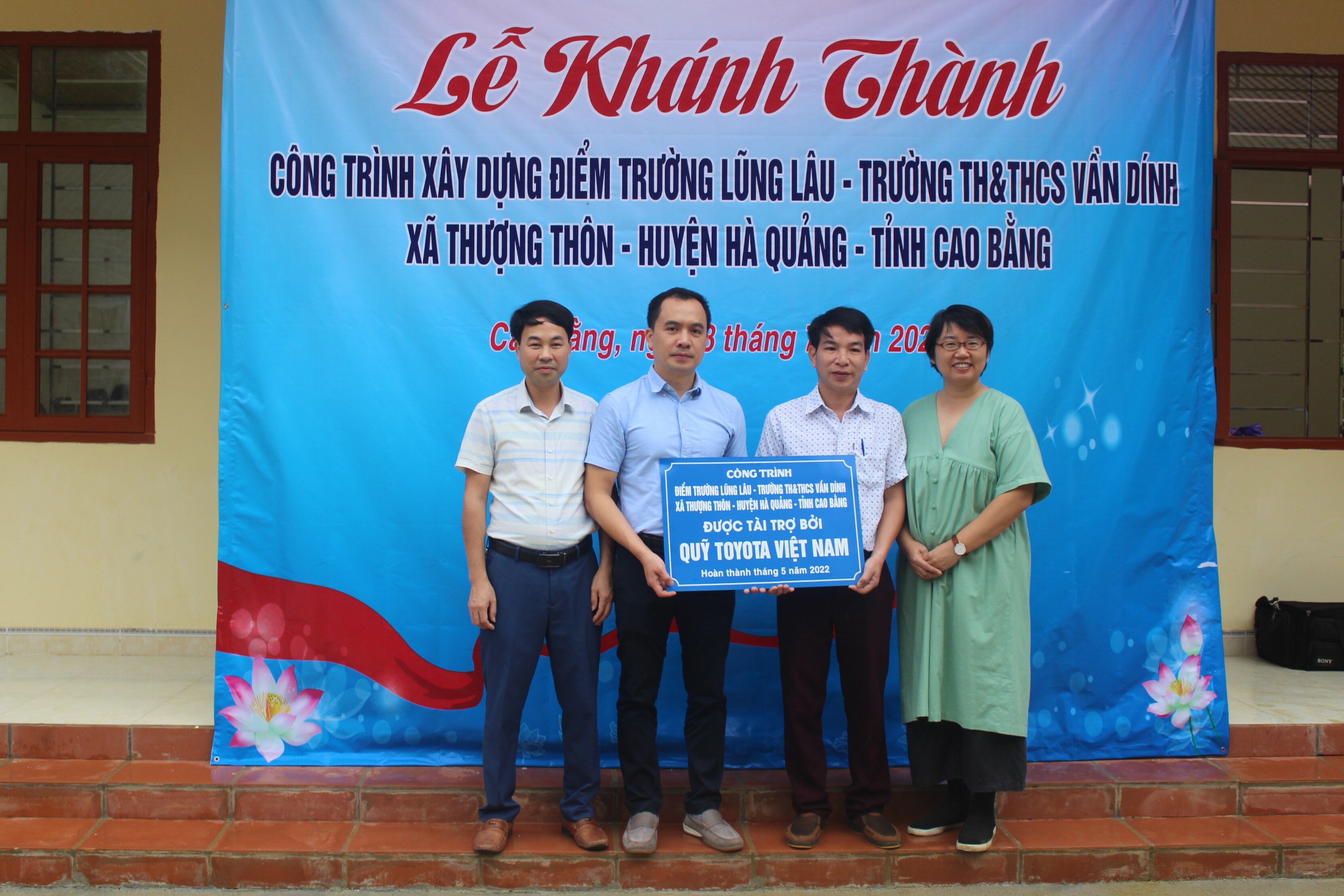 Quỹ Toyota Việt Nam hỗ trợ xây dựng điểm trường cho trẻ em vùng cao tỉnh Cao Bằng